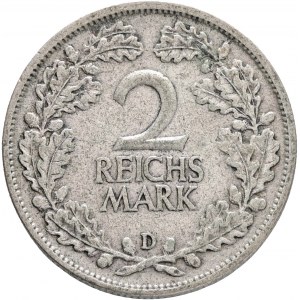 Weimar rep. 2 Mark 1926 D