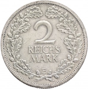 Weimar rep. 2 Mark 1926 E