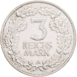 Weimar rep. 3 Mark 1925 A 1000th Anniversary of Rheinland