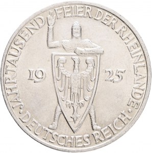 Weimar rep. 3 Mark 1925 D 1000th Anniversary of Rheinland