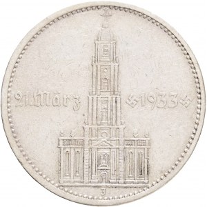 Third Reich 5 Mark 1934 J Potsdam and date