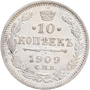10 Kopecks 1909 SPB EB NICHOLAS II.