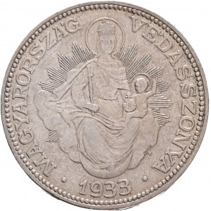 2 Pengö 1933 BP Miklós Horthy, Madonna with child