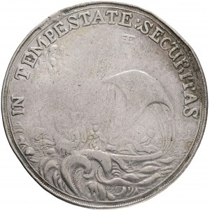 Medal Medal of the 19th century, St. George slaying a dragon/Ship with Christ and the 12 Apostles in a storm