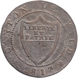 ½ Batzen/5 Rappen 1817 Canton VAUD