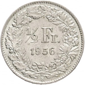 ½ Franc 1956 Helvetia standing