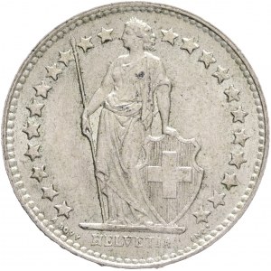 ½ Franc 1956 Helvetia standing