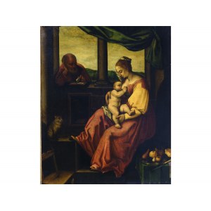 Italian painter, 16th/17th century, Virgin at the window