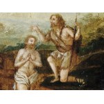 German-Italian painter, 17th century, Baptism of Christ in the Jordan