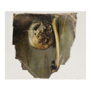 Vanitas still life, fragment of the 17th/18th century