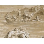 Bernard Picart, Paryż 1673 - 1733 Amsterdam, Cudowna wyprawa rybacka Piotra