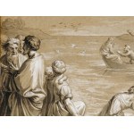 Bernard Picart, Paryż 1673 - 1733 Amsterdam, Cudowna wyprawa rybacka Piotra