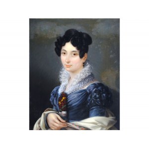 Nicolas Bernard Lépicié, Paríž 1735 - 1784 Paríž, Portrét šľachtičnej