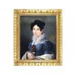 Nicolas Bernard Lépicié, Paríž 1735 - 1784 Paríž, Portrét šľachtičnej