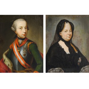 Pair of portraits: Maria Theresa & Joseph II Austria, 18th century