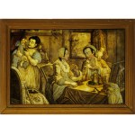 In the parlour, Églomisé, 18th century