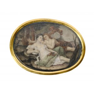 Porträtminiatur der Liebenden, Mitte 18. Jahrhundert
