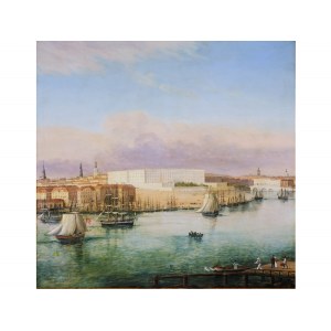 Klasycystyczny artysta, widok Sztokholmu, około 1800/50