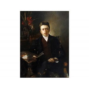 Self-portrait of the painter in the style of Mikael von Munkacsy