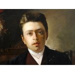 Self-portrait of the painter in the style of Mikael von Munkacsy
