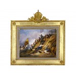 Carl Schindler, Vienna 1821 - 1842 Laab im Walde, Austrian infantry on the advance