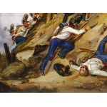 Carl Schindler, Vienna 1821 - 1842 Laab im Walde, Austrian infantry on the advance