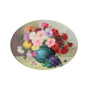 Rudolf Stoitzner, Vienna 1873 - 1933 Vienna, Still life with flowers