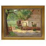 Konstantin Stoitzner, Chrostau 1863 - 1933 Vienna, Farmstead in Lower Austria