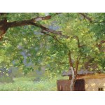 Konstantin Stoitzner, Chrostau 1863 - 1933 Vienna, Farmstead in Lower Austria