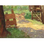 Konstantin Stoitzner, Chrostau 1863 - 1933 Vienna, Farmstead in Lower Austria