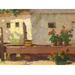 Konstantin Stoitzner, Chrostau 1863 - 1933 Vienna, Farmstead in Lower Austria