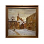 Siegfried Stoitzner, Vienna 1892 - 1976 Krems on the Danube, Krems on the Danube in winter