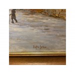 Siegfried Stoitzner, Vienna 1892 - 1976 Krems on the Danube, Krems on the Danube in winter