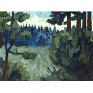 Karl Schmidt-Rottluff, Rottluff 1884 - 1976 Berlin, zugeschrieben, Waldlandschaft