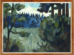 Karl Schmidt-Rottluff, Rottluff 1884 - 1976 Berlin, attributed, Forest Landscape