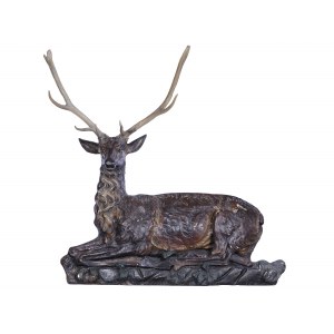 Sitting stag, Cartapesta