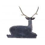 Sitting stag, Cartapesta