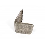 Cigarette box, around 1900/20, silver