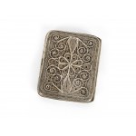Cigarette box, around 1900/20, silver