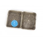 Cigarette box, around 1900/20, silver