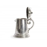 Savings bank, around 1900, silver marked