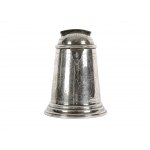 Savings bank, around 1900, silver marked
