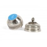 Small lidded box, silver marked