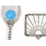 1 serving fork, 1 cake server, 1 ice-cream spoon & 1 small ladle, Netherlands, around 1900