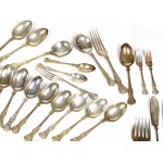 White metal cutlery