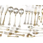 White metal cutlery