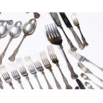 White metal cutlery