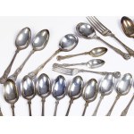 White metal cutlery