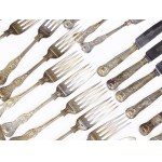 White metal cutlery