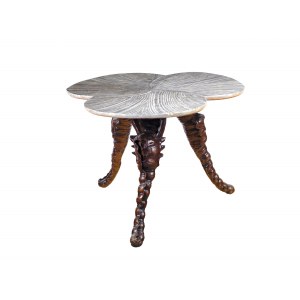 Shell-shaped grotto table, Venice, around 1880